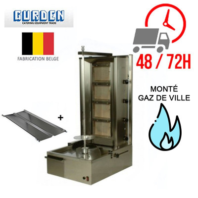 Machine à kebab 4 feux Gaz de ville / GURDEN Machine à kebab 4 feux Gaz de ville / GURDEN