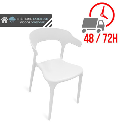 Chaise Lana - Blanc / GOLDINOX Chaise Lana - Blanc / GOLDINOX