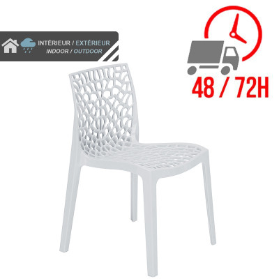 Chaise Jade - Blanc / GOLDINOX Chaise Jade - Blanc / GOLDINOX