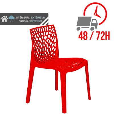 Chaise Jade - Rouge / GOLDINOX Chaise Jade - Rouge / GOLDINOX