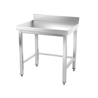 Table inox 800 x 700 mm adossée avec renfort / GOLDINOX Table inox 800 x 700 mm adossée avec renfort / GOLDINOX