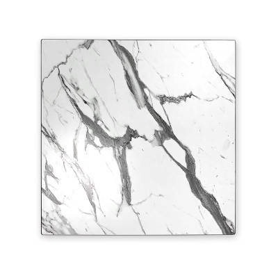 Plateau de table compact 60x60 cm stratifié - Blanc Marbre / GOLDINOX Plateau de table compact 60x60 cm stratifié - Blanc Marbre / GOLDINOX