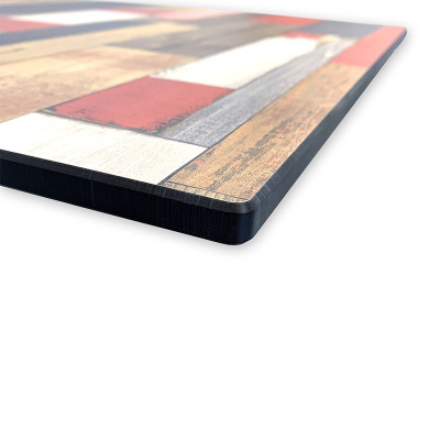 Plateau de table compact 70x70 cm stratifié - Rétro / GOLDINOX Plateau de table compact 70x70 cm stratifié - Rétro / GOLDINOX