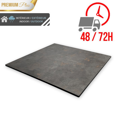 Plateau de table compact 70x70 cm stratifié - Météore / GOLDINOX Plateau de table compact 70x70 cm stratifié - Météore / GOLDINOX