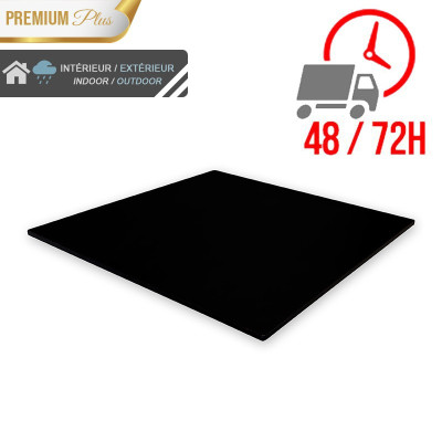 Plateau de table compact 70x70 cm stratifié - Noir / GOLDINOX Plateau de table compact 70x70 cm stratifié - Noir / GOLDINOX