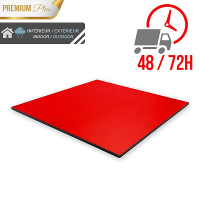 Plateau de table compact 70x70 cm stratifié - Rouge / GOLDINOX Plateau de table compact 70x70 cm stratifié - Rouge / GOLDINOX