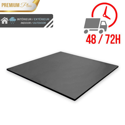 Plateau de table compact 70x70 cm stratifié - Anthracite / GOLDINOX Plateau de table compact 70x70 cm stratifié - Anthracite / GOLDINOX