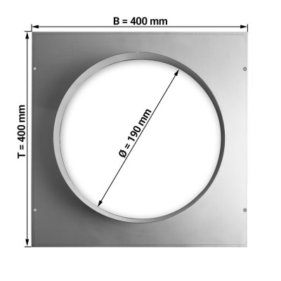 Platine de raccord Ø200 mm / GOLDINOX Platine de raccord Ø200 mm / GOLDINOX