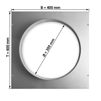 Platine de raccord Ø315 mm / GOLDINOX Platine de raccord Ø315 mm / GOLDINOX