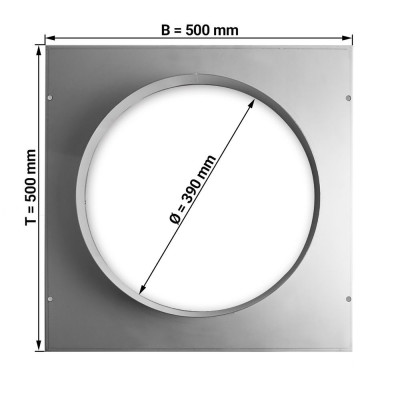 Platine de raccord Ø400 mm / GOLDINOX Platine de raccord Ø400 mm / GOLDINOX