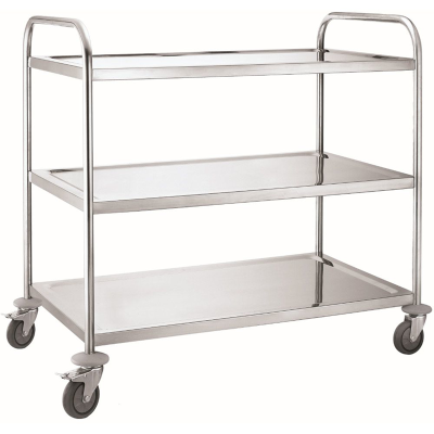 Chariot de service 800 x 500 mm - 3 niveaux / GOLDINOX Chariot de service 800 x 500 mm - 3 niveaux / GOLDINOX
