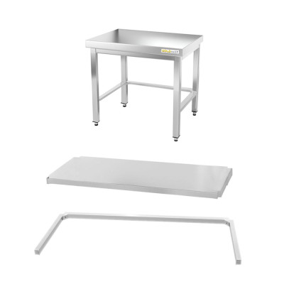 Table inox soubassement 800 x 600 mm avec renfort / GOLDINOX Table inox soubassement 800 x 600 mm avec renfort / GOLDINOX
