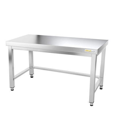 Table inox soubassement 1600 x 600 mm avec renfort / GOLDINOX Table inox soubassement 1600 x 600 mm avec renfort / GOLDINOX