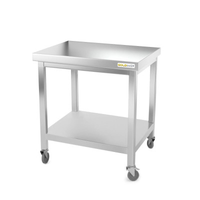 Table inox 600 x 600 mm sur roulettes PREMIUM / GOLDINOX Table inox 600 x 600 mm sur roulettes PREMIUM / GOLDINOX
