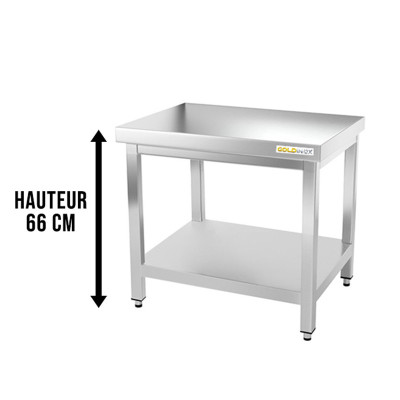 Table inox soubassement 800 x 600 mm / GOLDINOX Table inox soubassement 800 x 600 mm / GOLDINOX