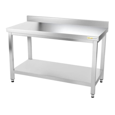 Table inox 1600 x 800 mm adossée / GOLDINOX Table inox 1600 x 800 mm adossée / GOLDINOX