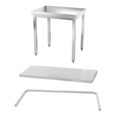 Table inox 800 x 800 mm avec renfort / GOLDINOX Table inox 800 x 800 mm avec renfort / GOLDINOX