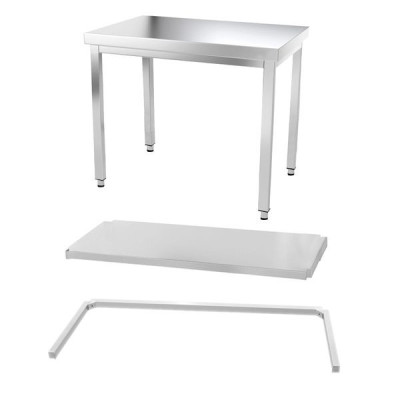 Table inox 1000 x 800 mm avec renfort / GOLDINOX Table inox 1000 x 800 mm avec renfort / GOLDINOX