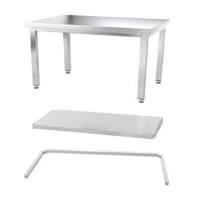 Table inox 1600 x 800 mm avec renfort / GOLDINOX Table inox 1600 x 800 mm avec renfort / GOLDINOX