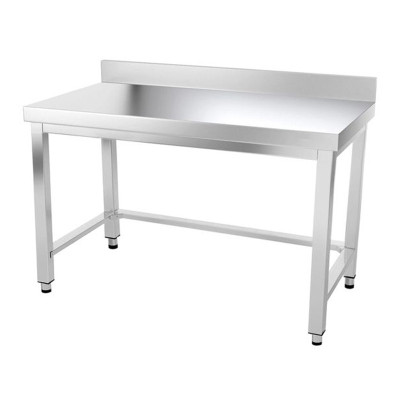 Table inox 1600 x 800 mm adossée avec renfort / GOLDINOX Table inox 1600 x 800 mm adossée avec renfort / GOLDINOX
