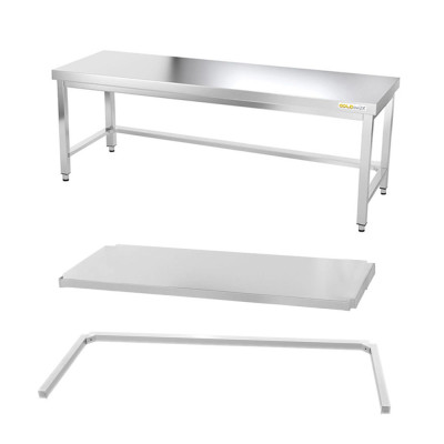 Table inox soubassement 1800 x 800 mm avec renfort / GOLDINOX Table inox soubassement 1800 x 800 mm avec renfort / GOLDINOX