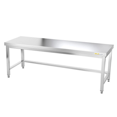 Table inox soubassement 2000 x 800 mm avec renfort / GOLDINOX Table inox soubassement 2000 x 800 mm avec renfort / GOLDINOX