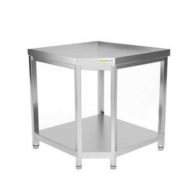 Table inox d'angle 1000 x 800 mm / GOLDINOX Table inox d'angle 1000 x 800 mm / GOLDINOX