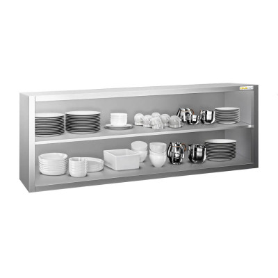 Placard mural inox 2000 x 400 mm / Hauteur 650 mm ouvert PREMIUM / GOLDINOX Placard mural inox 2000 x 400 mm / Hauteur 650 mm ouvert PREMIUM / GOLDINOX