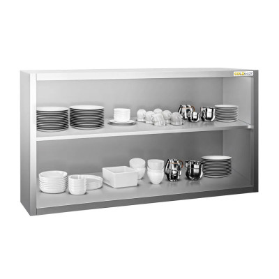 Placard mural inox 1500 x 400 mm / Hauteur 800 mm ouvert PREMIUM / GOLDINOX Placard mural inox 1500 x 400 mm / Hauteur 800 mm ouvert PREMIUM / GOLDINOX