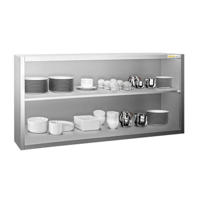 Placard mural inox 2000 x 400 mm / Hauteur 800 mm ouvert PREMIUM / GOLDINOX Placard mural inox 2000 x 400 mm / Hauteur 800 mm ouvert PREMIUM / GOLDINOX