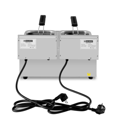 Friteuse électrique 2 x 4 Litres à poser - 5 kW / GOLDINOX Friteuse électrique 2 x 4 Litres à poser - 5 kW / GOLDINOX