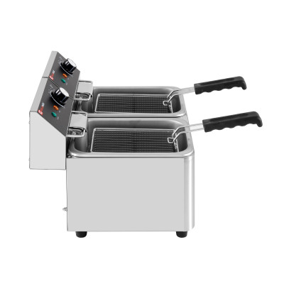 Friteuse électrique 2 x 4 Litres à poser - 5 kW / GOLDINOX Friteuse électrique 2 x 4 Litres à poser - 5 kW / GOLDINOX