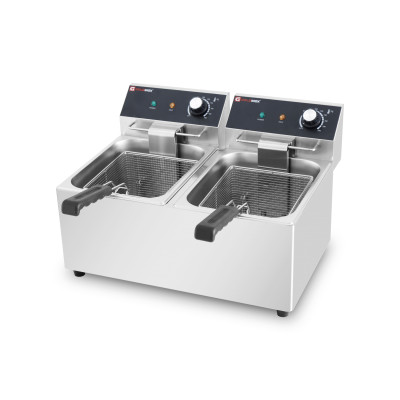 Friteuse électrique 2 x 8 Litres à poser - 6 kW / GOLDINOX Friteuse électrique 2 x 8 Litres à poser - 6 kW / GOLDINOX