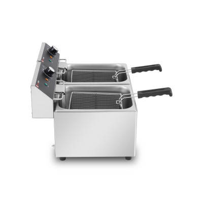 Friteuse électrique 2 x 8 Litres à poser - 6 kW / GOLDINOX Friteuse électrique 2 x 8 Litres à poser - 6 kW / GOLDINOX