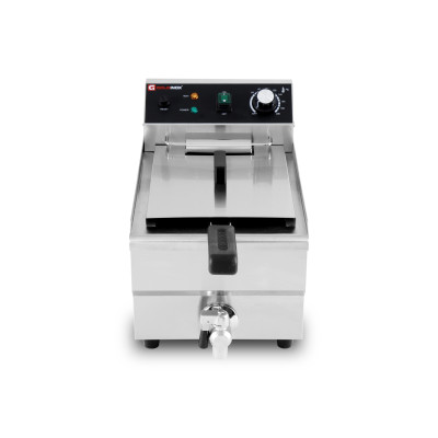 Friteuse électrique 10 Litres avec robinet de vidange à poser - 3 kW / GOLDINOX Friteuse électrique 10 Litres avec robinet de vidange à poser - 3 kW / GOLDINOX