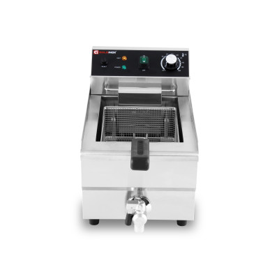 Friteuse électrique 10 Litres avec robinet de vidange à poser - 3 kW / GOLDINOX Friteuse électrique 10 Litres avec robinet de vidange à poser - 3 kW / GOLDINOX