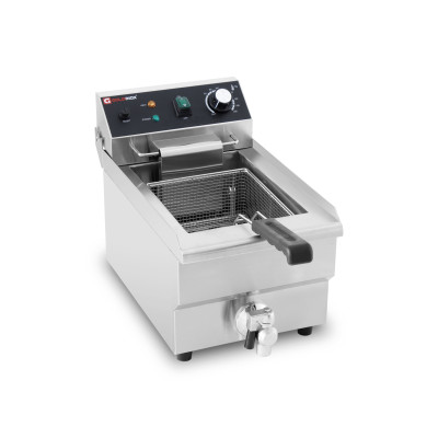 Friteuse électrique 10 Litres avec robinet de vidange à poser - 3 kW / GOLDINOX Friteuse électrique 10 Litres avec robinet de vidange à poser - 3 kW / GOLDINOX