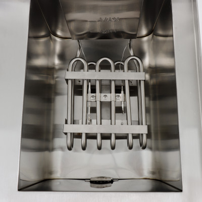 Friteuse électrique 2 x 10 Litres avec robinet de vidange à poser - 6 kW / GOLDINOX Friteuse électrique 2 x 10 Litres avec robinet de vidange à poser - 6 kW / GOLDINOX
