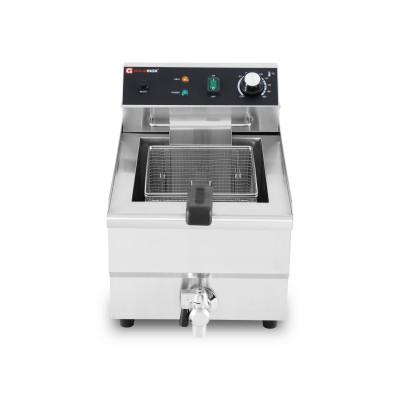 Friteuse électrique 13 Litres avec robinet de vidange à poser - 3,25 kW / GOLDINOX Friteuse électrique 13 Litres avec robinet de vidange à poser - 3,25 kW / GOLDINOX