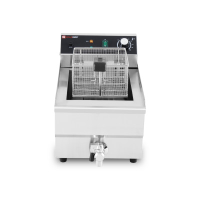 Friteuse électrique 13 Litres avec robinet de vidange à poser - 3,25 kW / GOLDINOX Friteuse électrique 13 Litres avec robinet de vidange à poser - 3,25 kW / GOLDINOX