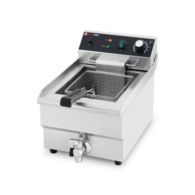 Friteuse électrique 13 Litres avec robinet de vidange à poser - 3,25 kW / GOLDINOX Friteuse électrique 13 Litres avec robinet de vidange à poser - 3,25 kW / GOLDINOX