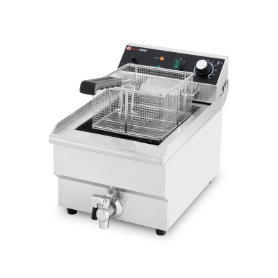 Friteuse électrique 13 Litres avec robinet de vidange à poser - 3,25 kW / GOLDINOX Friteuse électrique 13 Litres avec robinet de vidange à poser - 3,25 kW / GOLDINOX