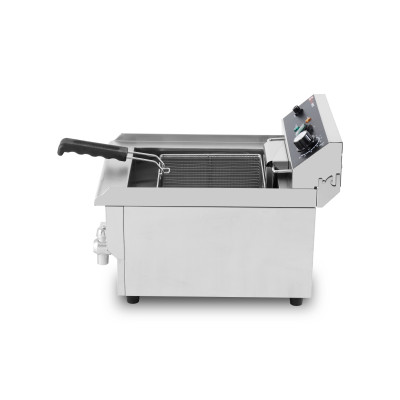 Friteuse électrique 13 Litres avec robinet de vidange à poser - 3,25 kW / GOLDINOX Friteuse électrique 13 Litres avec robinet de vidange à poser - 3,25 kW / GOLDINOX