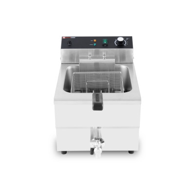 Friteuse électrique 16 Litres avec robinet de vidange à poser - 5 kW (400V) / GOLDINOX Friteuse électrique 16 Litres avec robinet de vidange à poser - 5 kW (400V) / GOLDINOX