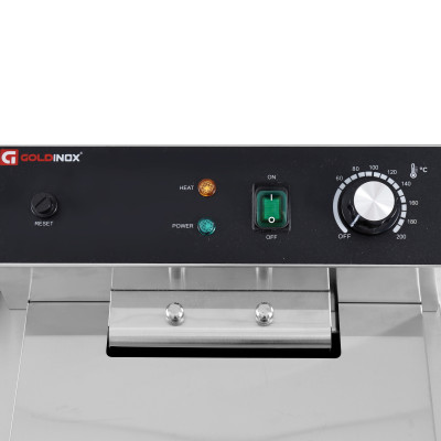 Friteuse électrique 2 x 16 Litres avec robinet de vidange à poser - 10 kW (400V) / GOLDINOX Friteuse électrique 2 x 16 Litres avec robinet de vidange à poser - 10 kW (400V) / GOLDINOX
