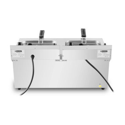 Friteuse électrique 2 x 16 Litres avec robinet de vidange à poser - 10 kW (400V) / GOLDINOX Friteuse électrique 2 x 16 Litres avec robinet de vidange à poser - 10 kW (400V) / GOLDINOX