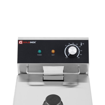 Friteuse électrique 8 Litres à poser - 3 kW / GOLDINOX Friteuse électrique 8 Litres à poser - 3 kW / GOLDINOX