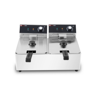 Friteuse électrique 2 x 6 Litres à poser - 6 kW / GOLDINOX Friteuse électrique 2 x 6 Litres à poser - 6 kW / GOLDINOX