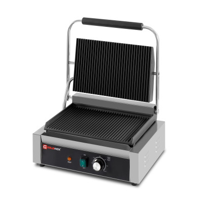 Contact Grill Panini Rainuré Haut et Bas - 340 x 230 mm / GOLDINOX Contact Grill Panini Rainuré Haut et Bas - 340 x 230 mm / GOLDINOX