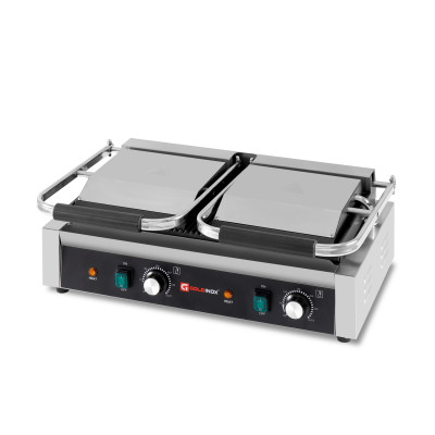 Contact Grill Panini Double Rainuré Haut et Bas - 498 x 283 mm / GOLDINOX Contact Grill Panini Double Rainuré Haut et Bas - 498 x 283 mm / GOLDINOX